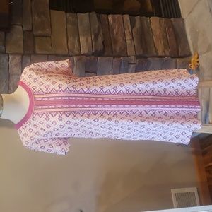 NWOT Aqua et Sol swim cover-up, pink tones, size xl